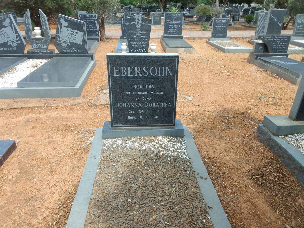 EBERSOHN Johanna Dorathea 1887-1978