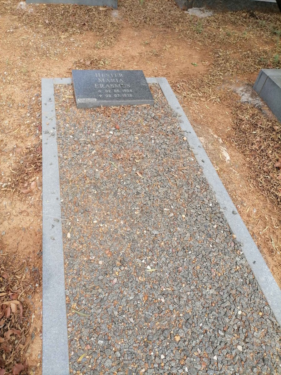 ERASMUS Hester Maria 1904-1976