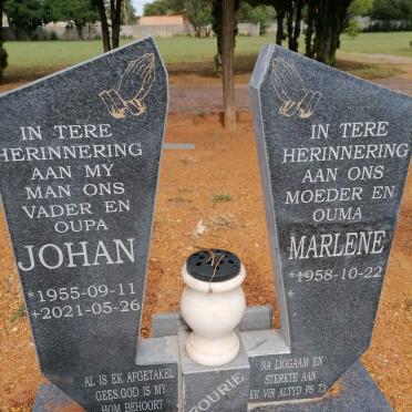 FOURIE Johan 1955-2021 &amp; Marlene 1958-