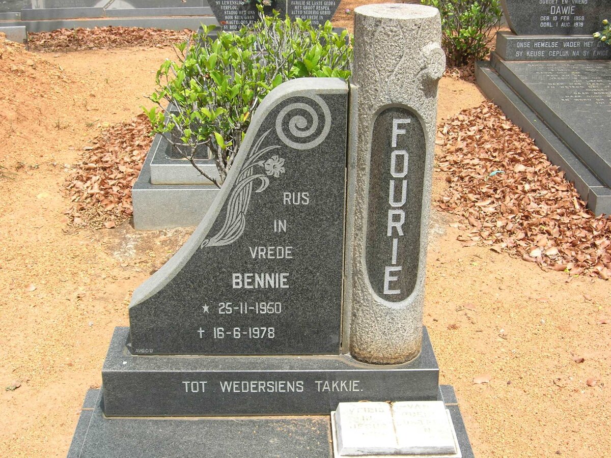 FOURIE Bennie 1950-1978