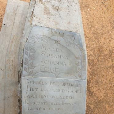 FOURIE Mariea Susanna Johanna 1869-1901