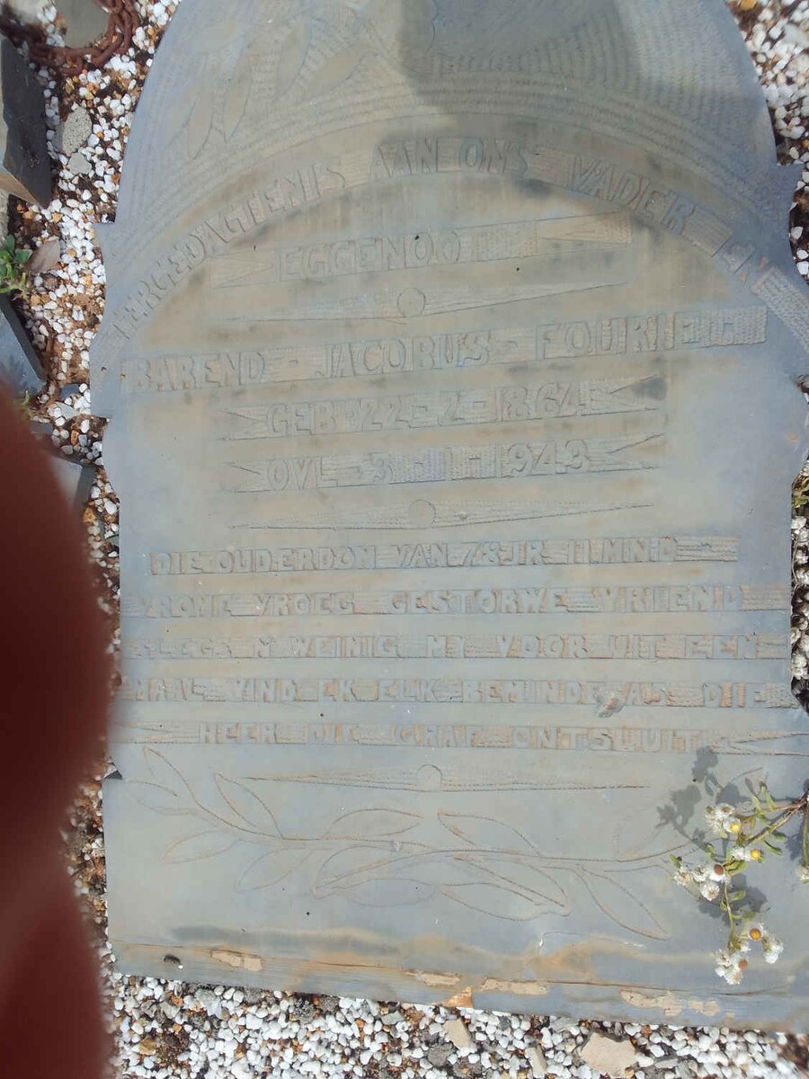 FOURIE Barend Jacobus 1864-1943