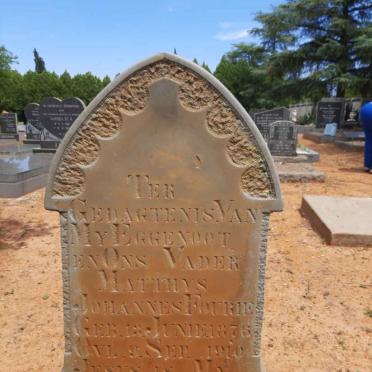 FOURIE Matthys Johannes 1876-1910