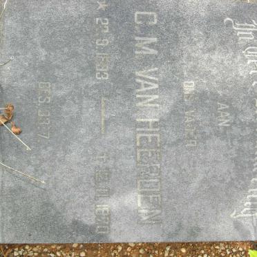 HEERDEN C.M., van 1893-1970
