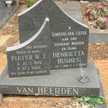 HEERDEN Pieter W.J., van 1920-2002 &amp; Henrietta Hughes 1914-1994
