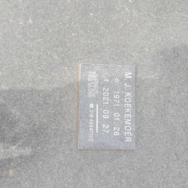 KOEKEMOER M.J. 1971-2021