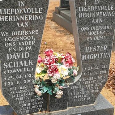 KRUGER David Schalk 1935-2005 &amp; Hester Magritha 1937-2011