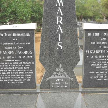 MARAIS Johannes Jacobus 1910-1979 &amp; Elizabeth Susanna 1919-2013