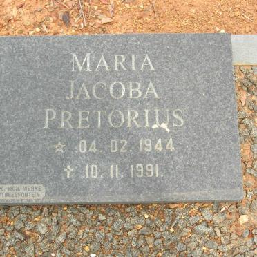 PRETORIUS Maria Jacoba 1944-1991