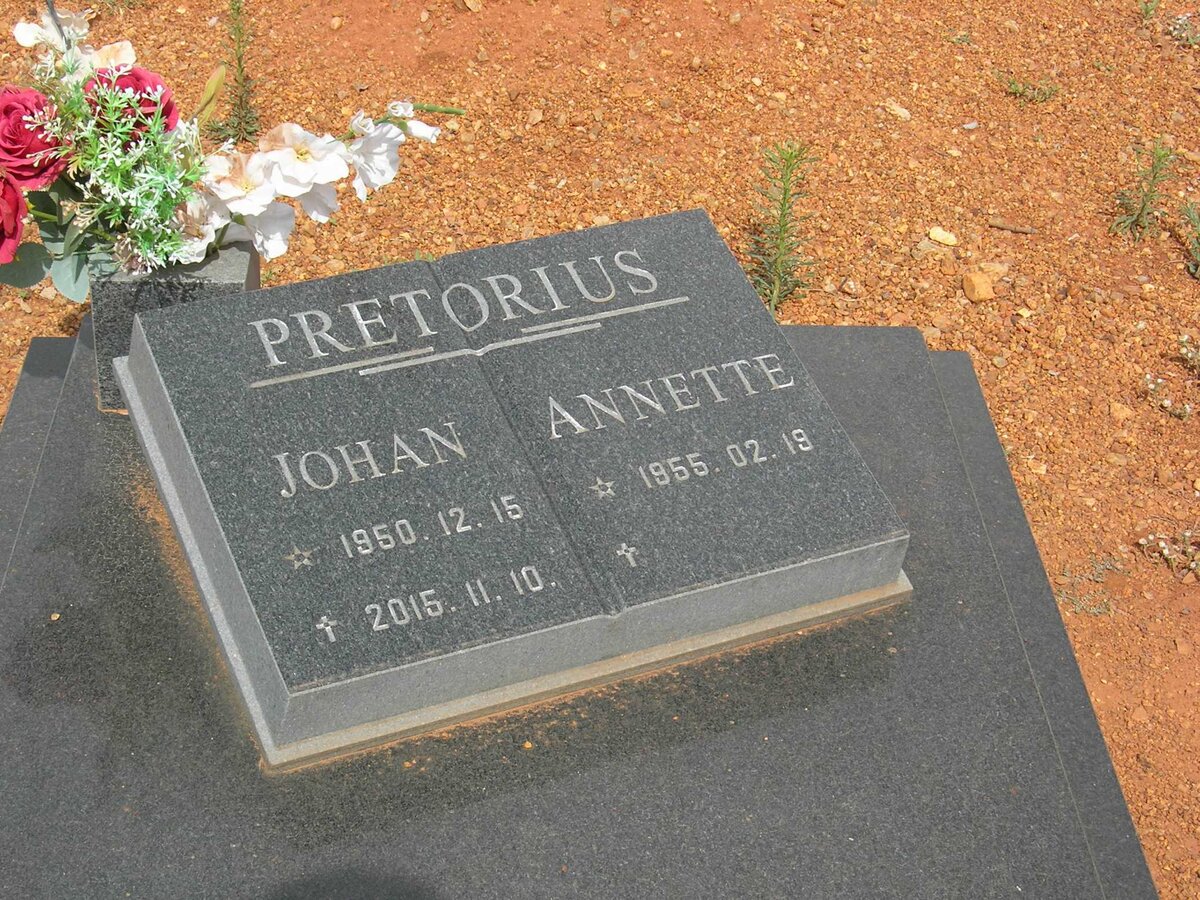 PRETORIUS Johan 1950-2015 &amp; Annette 1955-