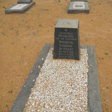 PLESSIS Magdalena Catharina, du 1956-1956