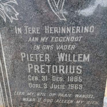 PRETORIUS Pieter Willem 1885-1963