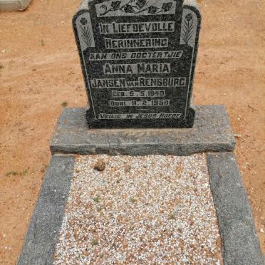 RENSBURG Anna Maria, Jansen van 1949-1950