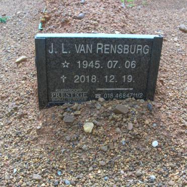 RENSBURG J.L., van 1945-2018