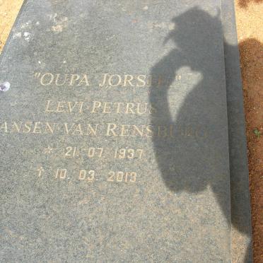 RENSBURG Levi Petrus, Jansen van 1937-2013