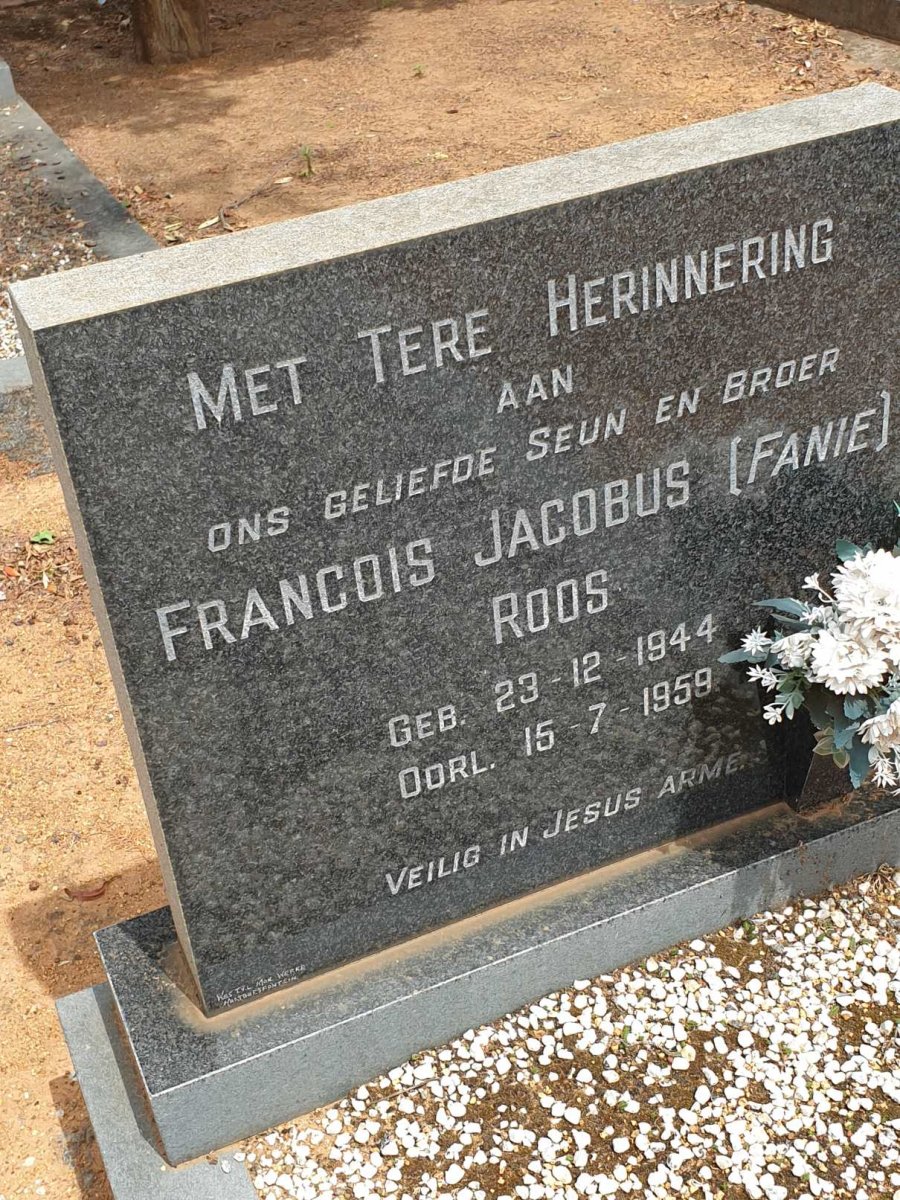 ROOS Francois Jacobus 1944-1959