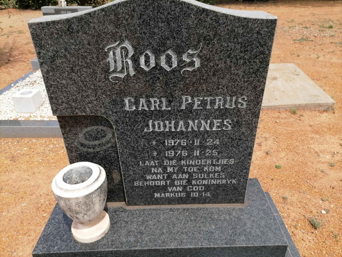 ROOS Carl Petrus Johannes 1976-1976