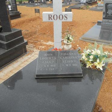 ROOS John Lodewyk 1950-2012 &amp; Johanna Carolina 1952-