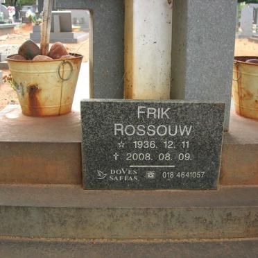 ROSSOUW Frik 1936-2008 &amp; Maggie 1934-2020 