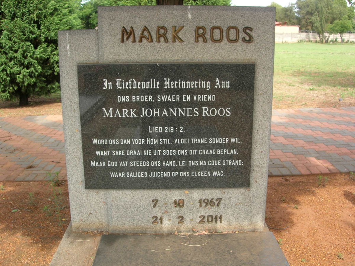 ROOS Mark Johannes 1967-2011