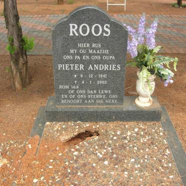 ROOS Pieter Andries 1941-2003