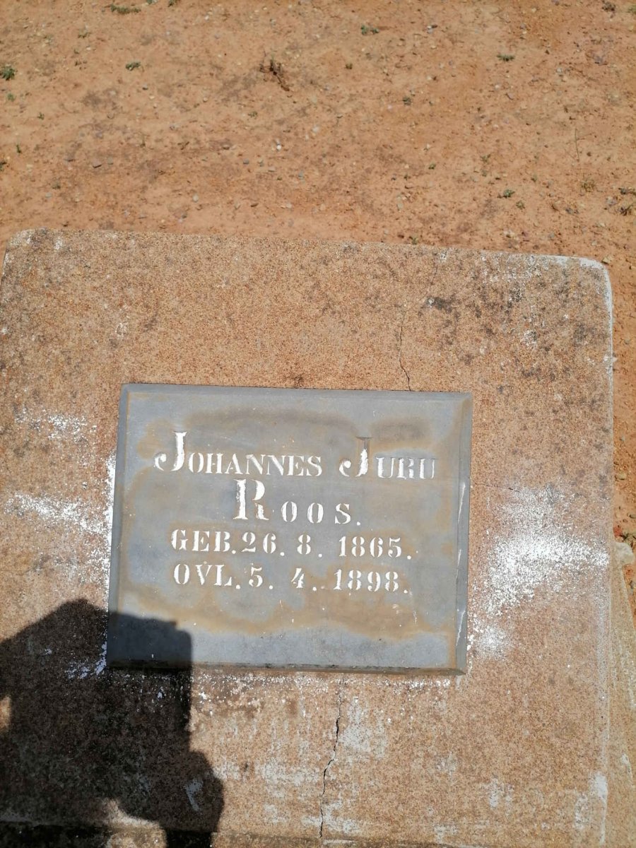 ROOS Johannes Juru 1865-1898