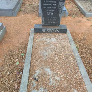 ROSSOUW Gert 1927-1977