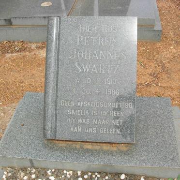 SWARTZ Petrus Johannes 1913-1986