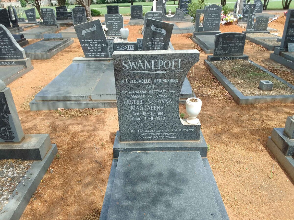 SWANEPOEL Hester Susanna Magdalena 1914-1973