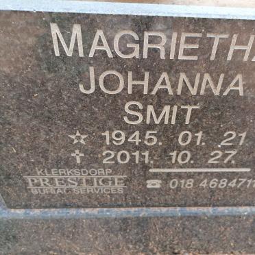 SMIT Magrietha Johanna 1945-2011