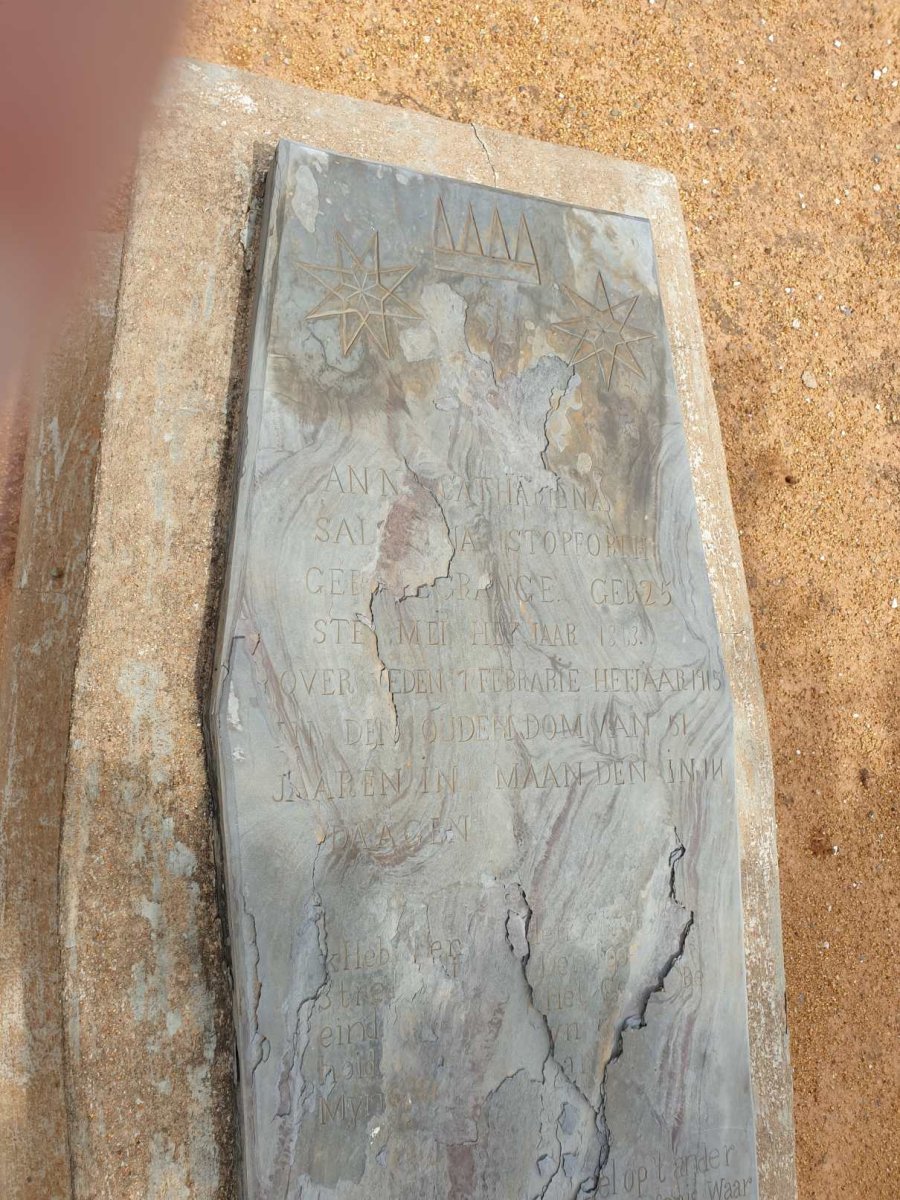 STOPFORTH Anna Cathariena Sal? nee LE GRANGE 1863-1915