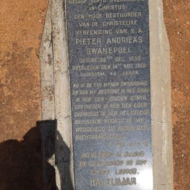 SWANEPOEL Pieter Andrieas 1855-1901