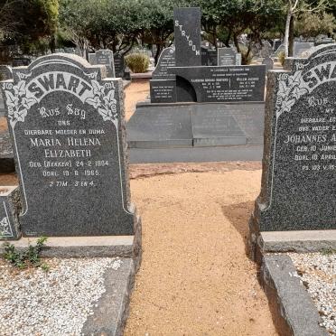 SWART Johannes Andreas 1895-1960 &amp; Maria Helena Elizabeth BEKKER 1904-1965