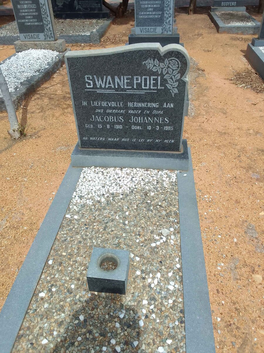 SWANEPOEL Jacobus Johannes 1910-1985