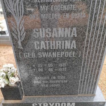 STRYDOM Susanna Cathrina nee SWANEPOEL 1931-1997