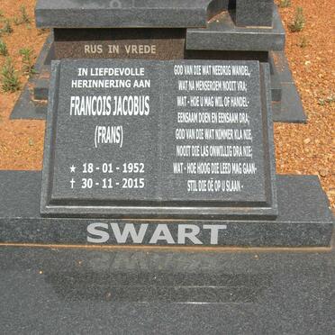 SWART Francois Jacobus 1952-2015