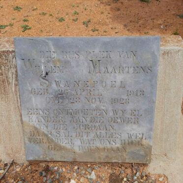 SWANEPOEL Willem Maartens 1913-1928