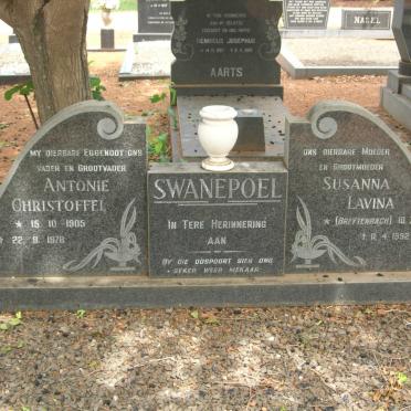 SWANEPOEL Antonie Christoffel 1905-1978 &amp; Susanna Lavina BREYTENBACH 1908-1992