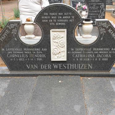 WESTHUIZEN Cornelius Hendrik, van der 1923-2001 &amp; Catharina Jacoba 1928-1990