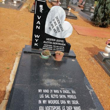 WYK Hester Aletta Gertruida, van 1979-2010