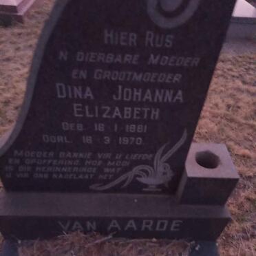 AARDE Dina Johanna Elizabeth, van 1881-1970
