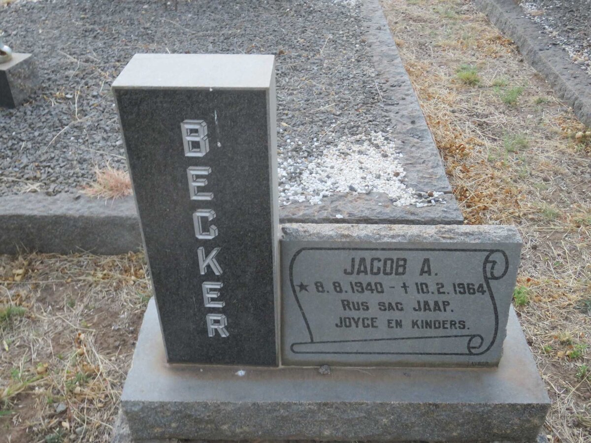 BECKER Jacob A. 1940-1964