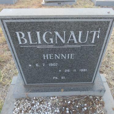 BLIGNAUT Hennie 1907-1981