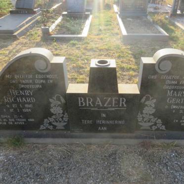 BRAZER Henry Richard 1910-1984 &amp; Maryna Gertruida WATSON 1913-2001