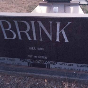 BRINK Willem Daniel 1888-1970 &amp; Catharina Claudina BOTHA 1894-1976