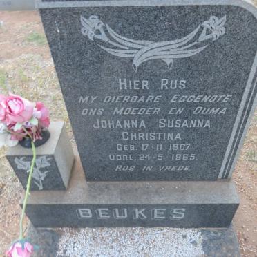 BEUKES Phillipus Jacobus 1903-1976 &amp; Johanna Susanna Christina 1907-1965