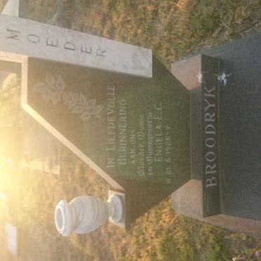 BROODRYK Johannes Christoffel 1924-1985 &amp; Engela E.C. 1928-