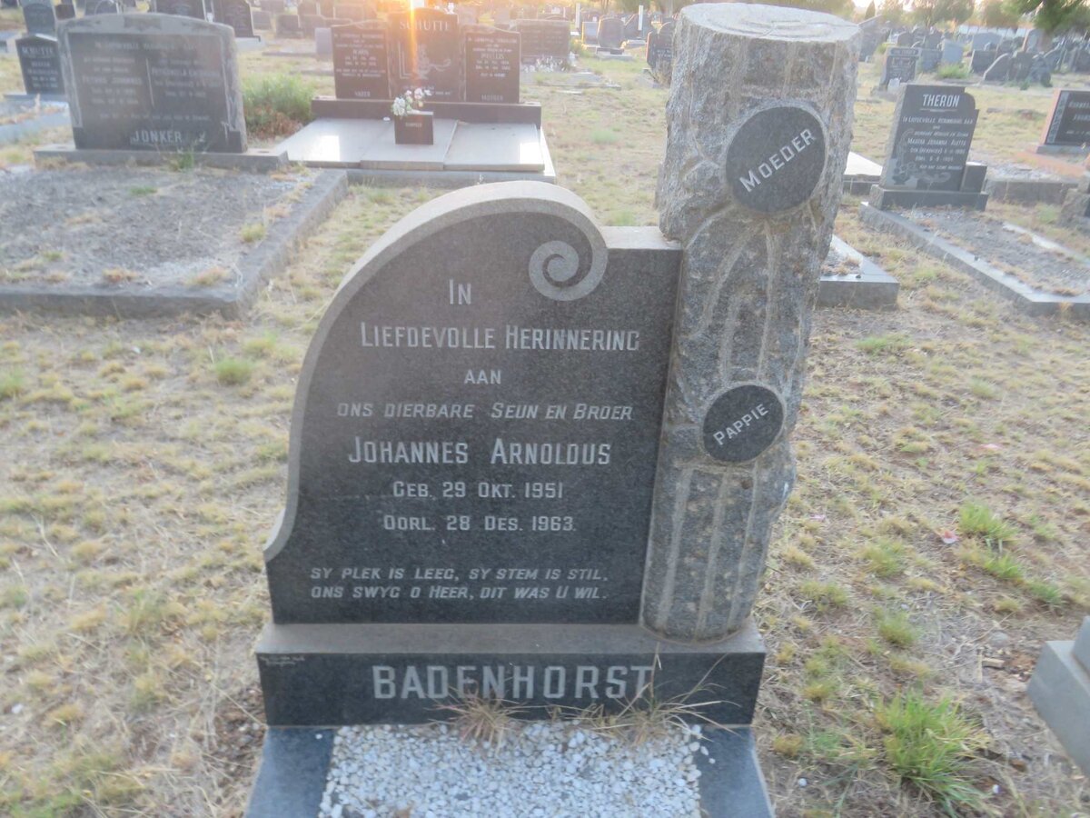BADENHORST Johannes Arnoldus 1951-1963