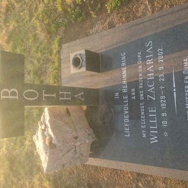 BOTHA Willie Zacharias 1929-2002 &amp; Annatjie 1934-2019