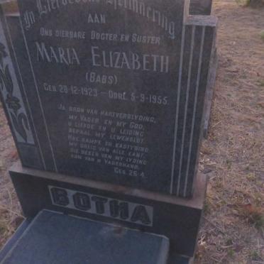 BOTHA Maria Elizabeth 1923-1955